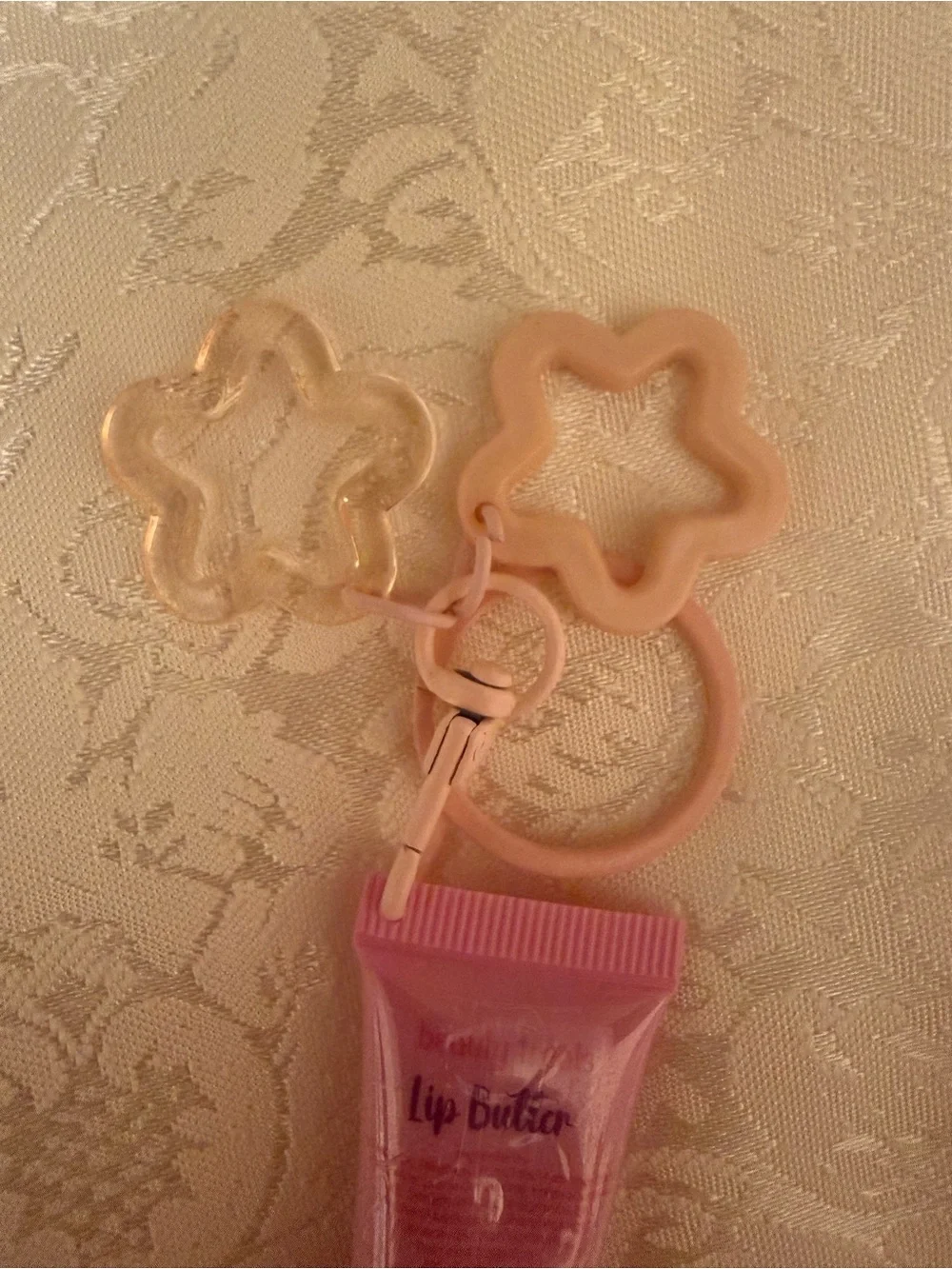 Beauty Treats Pink Liquid Lip Gloss with Keychain, Shine Effect Glossy Finish